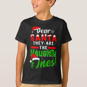 T-shirt Cher Père Noël Ils Sont Les Vilains Drôle De Noël