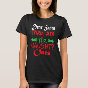 T-shirt Cher Père Noël, ils sont méchants, Noël Pa