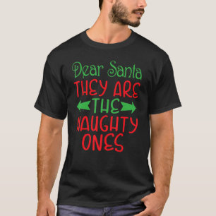 T-shirt Cher Père Noël, ils sont méchants, Noël Pa