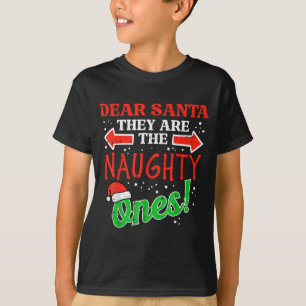 T-shirt Cher Père Noël Ils Sont Méchants Noël Xmas Hommes