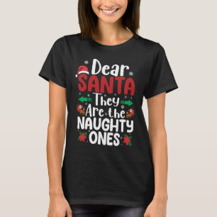 T-shirt Cher Père Noël Ils Sont Vilains Noël Matchin