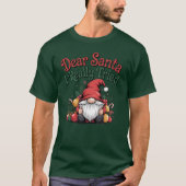 T-shirt Cher Père Noël J'Ai Vraiment Essayé Drôle Gnome No (Devant)