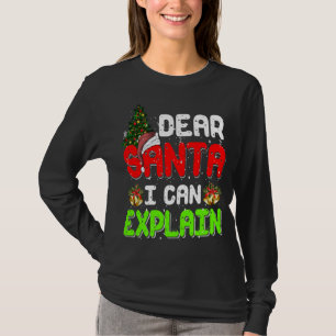 T-shirt Cher Père Noël Je Peux Expliquer Drôle Pajama De N