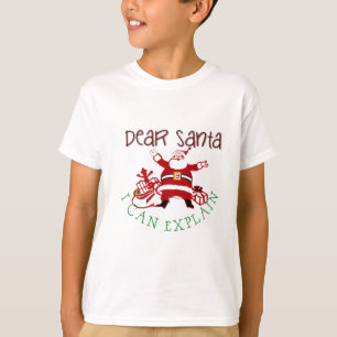 T-shirt Cher Père Noël Je Peux Expliquer Les Enfants Tee