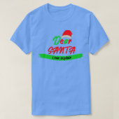 T-shirt Cher Père Noël, je peux expliquer Noël hiver H (Design devant)