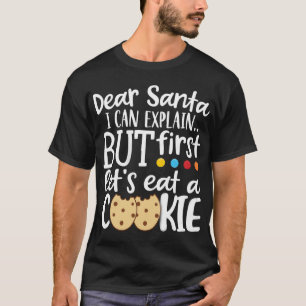 T-shirt Cher Père Noël, je peux expliquer Noël mignon