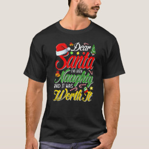 T-shirt Cher Père Noël, J'Étais Mauvais Vrai Noël