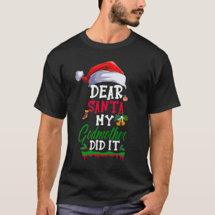 T-shirt Cher Père Noël Ma Godmère L'A Fait Drôle Noël