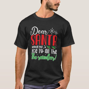 T-shirt Cher Père Noël méchant mais gentil pour tous les r