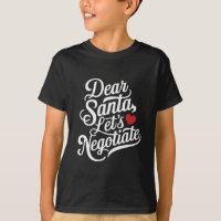 Cher Père Noël Négocions Drôle de Cadeau de Noël