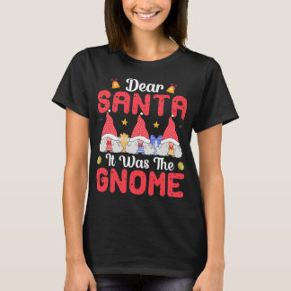 T-shirt Cher Père Noël Si J'Étais Le Gnome Noël