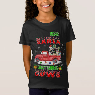 T-Shirt Cher Père Noël vient d'apporter des vaches Père No