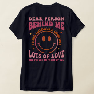 T-shirt cher personne derrière moi le monde est un endroit