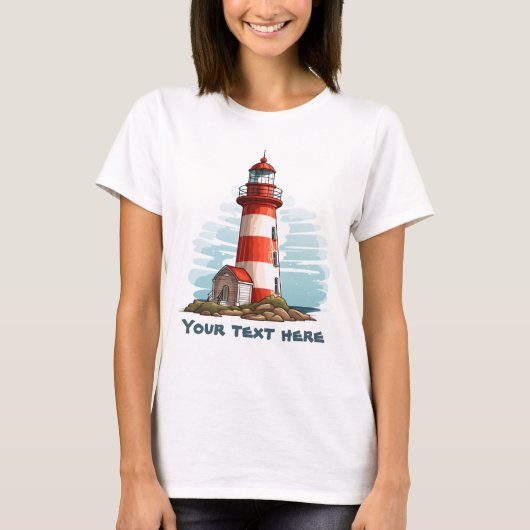 T-shirt Cher phare ajouter du texte (Devant)