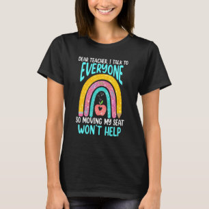 T-shirt Cher Professeur, Je Parle À Tous Ceux Qui Se Dépla