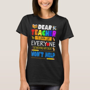 T-shirt Cher Professeur, Je Parle À Tout Le Monde Qui Dépl