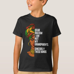 T-shirt Cher racisme Je ne suis pas mes grands-parents Fem