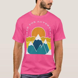 T-shirt Chercher Adventure Retro Mountains Randonnée Outr