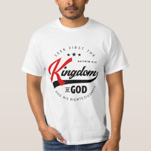 T-shirt Chercher d'abord le Royaume de Dieu - Matthieu 6:3