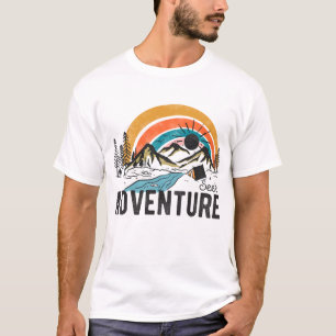 T-shirt Chercher l'aventure Camping de montagne