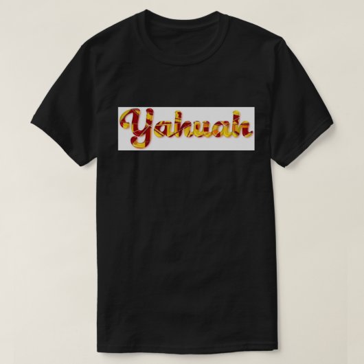 T-SHIRT CHERCHER YAHUAH WORD (Design devant)