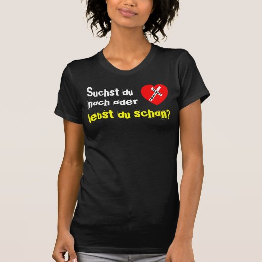 T-shirt Cherches-tu encore ou vis-tu déjà ? - Triomphe (Devant)