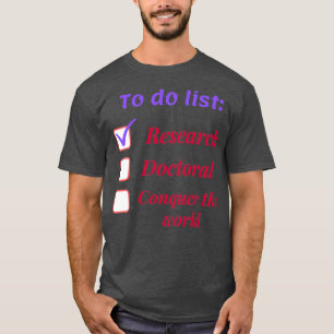 T-shirt Chercheur chercheur doctorat phd thème g