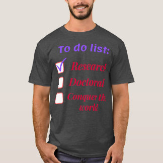 T-shirt Chercheur chercheur doctorat phd thème g