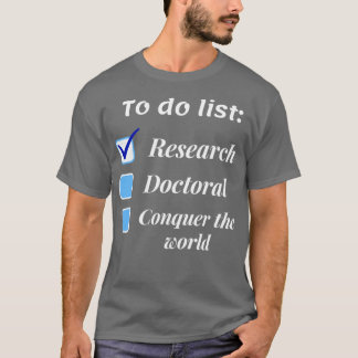 T-shirt Chercheur chercheur doctorat phd thème g