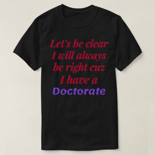 T-shirt Chercheur chercheur doctorat universitaire (Design devant)