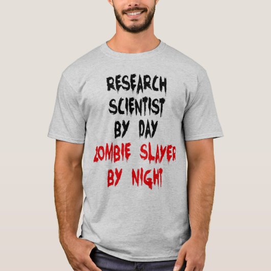 T-shirt Chercheur de Zombie Slayer (Devant)