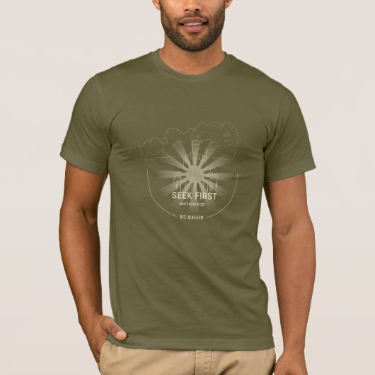 T-shirt Cherchez d'abord (Devant)
