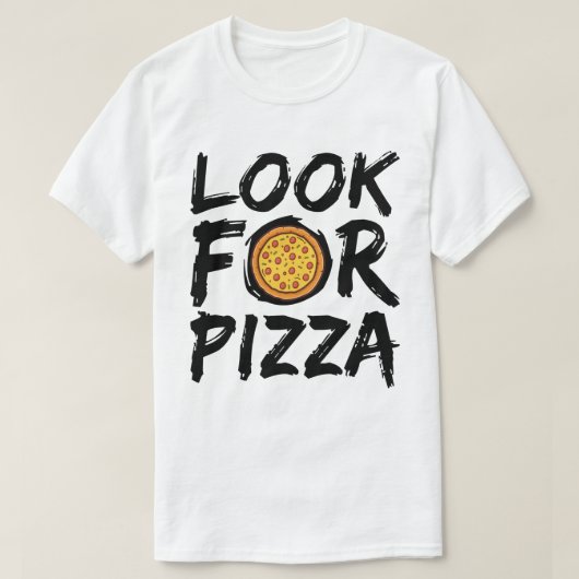 T-shirt Cherchez Pizza (Design devant)
