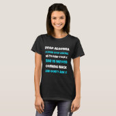 T-shirt Chère Algebra Fun école sarcastique disant pour ad (Devant entier)