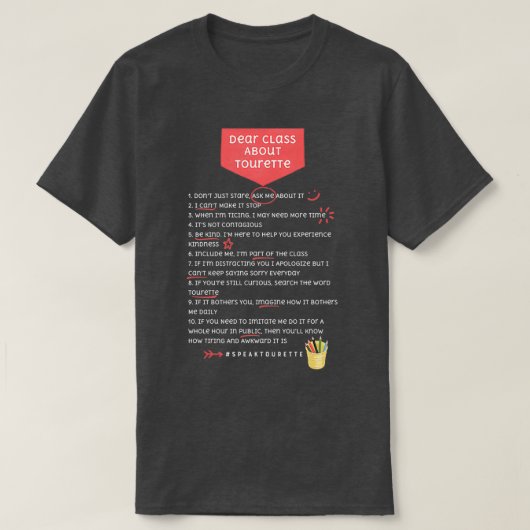 T-shirt Chère classe (Design devant)