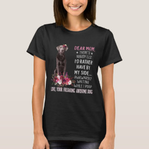 T-shirt Chère maman Mama Propriétaire du chien Bonne fête