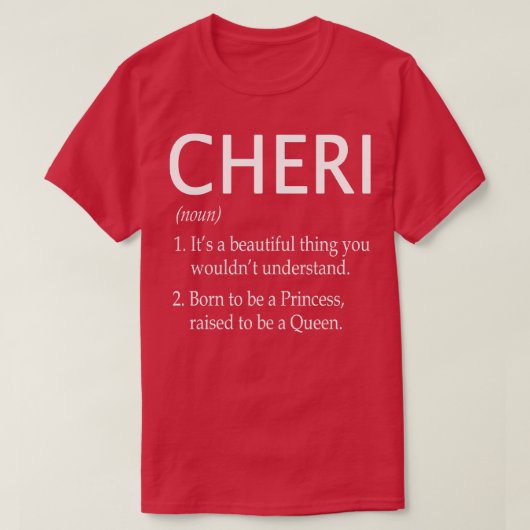 T-shirt Cheri Nom Don 108 (Design devant)