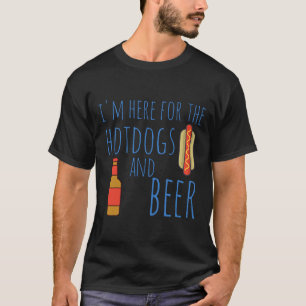 T-shirt Chérie Chauffante Chemise Chien Je suis Ici Pour L
