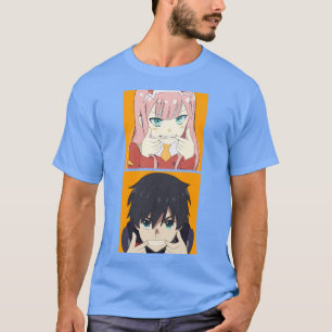 T-shirt chérie dans le franxx Zero Two et Hiro