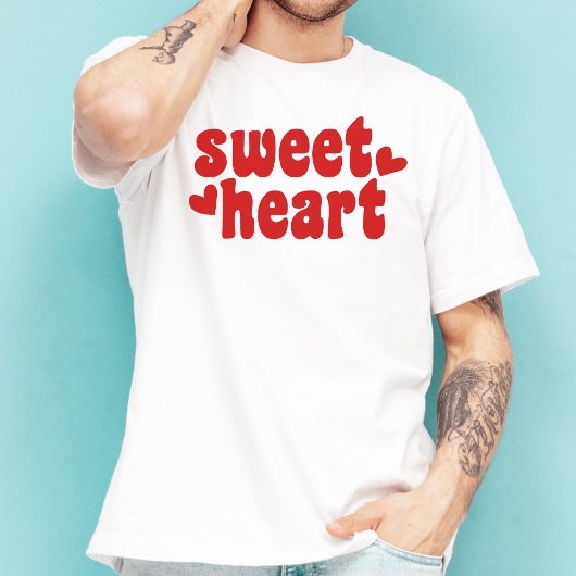 T-shirt Chérie Jour des Valentines Hommes modernes