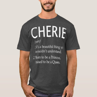 T-shirt Cherie Nom Cadeau 154