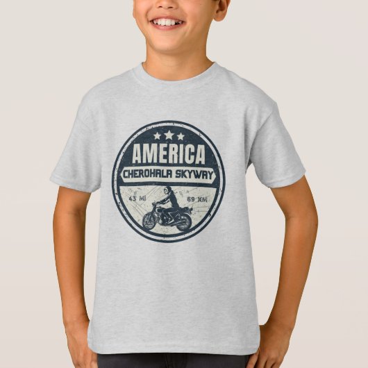 T-shirt Cherohala Skyway Tennessee à Caroline du Nord (Devant)