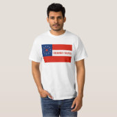 T-shirt Cherokee brave le drapeau, Etats-Unis (Devant entier)