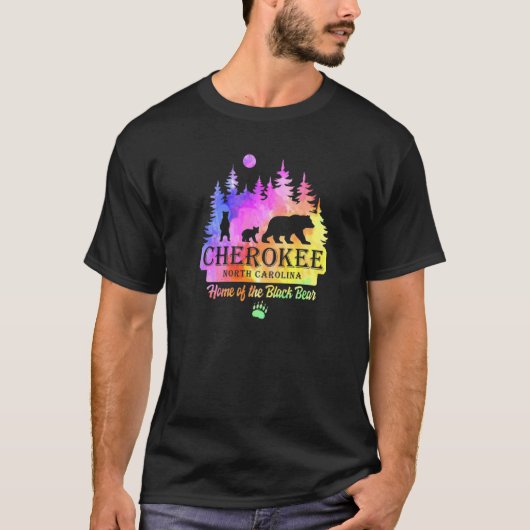 T-shirt Cherokee Caroline du Nord Ours Great Smoky Mountai (Devant)
