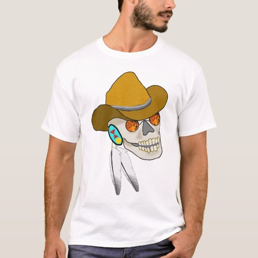 T-shirt cherokee de crâne (Devant)