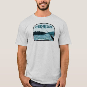 T-shirt Cherokee Lake Tennessee Fishing Rod