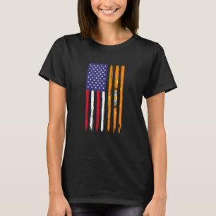 T-shirt Cherokee Roots - Drapeau semi-américain Cherok pat
