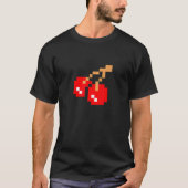 T-shirt Cherries Cherry Pixel 8 bit Arcade Game Matching C (Devant)