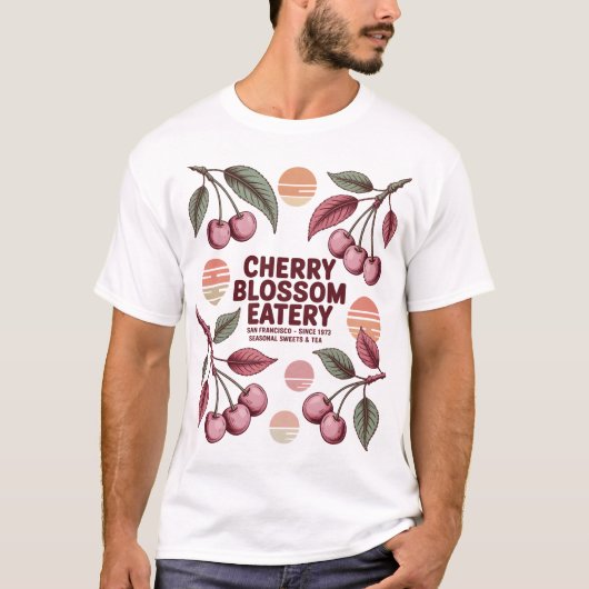 T-shirt Cherry Blossom Eatery (Devant)