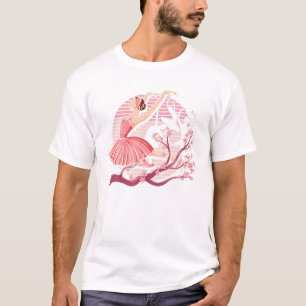 T-shirt Cherry Blossom En Pointe Danser Ballerina Sakura